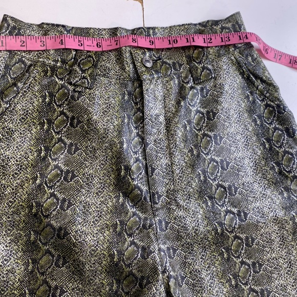 Mistress Rocks LosAngeles Green Snake Risk Jogger& Bandeau Top Matching Set S - Picture 15 of 16